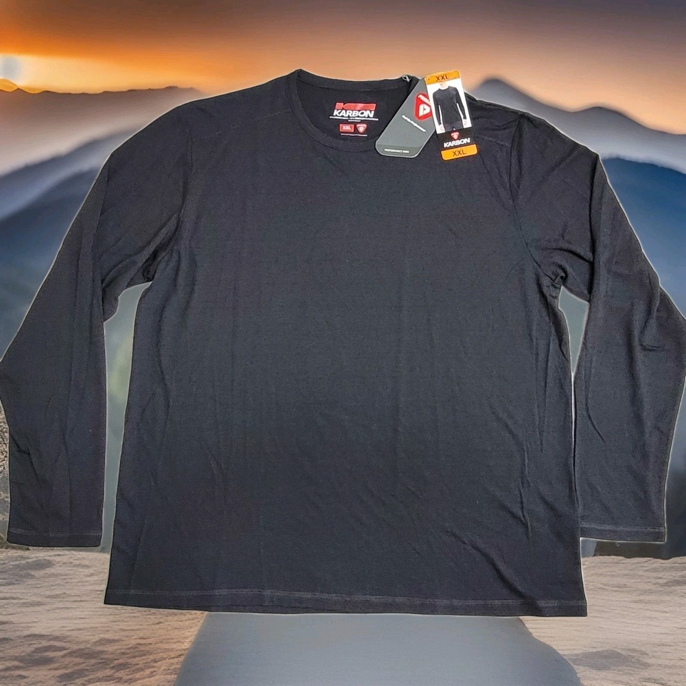 ❄️NWT Karbon Base Layer Shirt Mens XXL Merino Wool Primaloft Performance Thermal